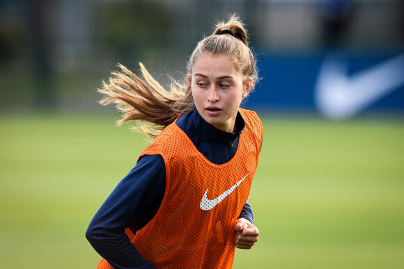 Jordyn Huitema ( 23 - PSG ) - Echauffement - Football, match: Paris Saint Germain vs EA Guingamp - Women Championship D1 à Saint-Germain-en-Laye, près de Paris le 5 septembre 2020. © Federico Pestellini / Panoramic / Bestimage