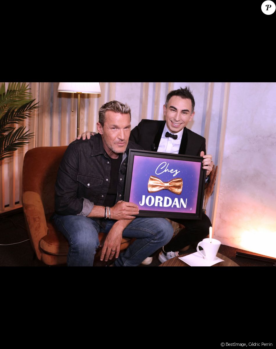 Benjamin Castaldi et Jordan de Luxe , lors de l'enregistrement de l'émission "Chez Jordan" à Paris. Le 11 mai 2022 © Cédric Perrin / Bestimage