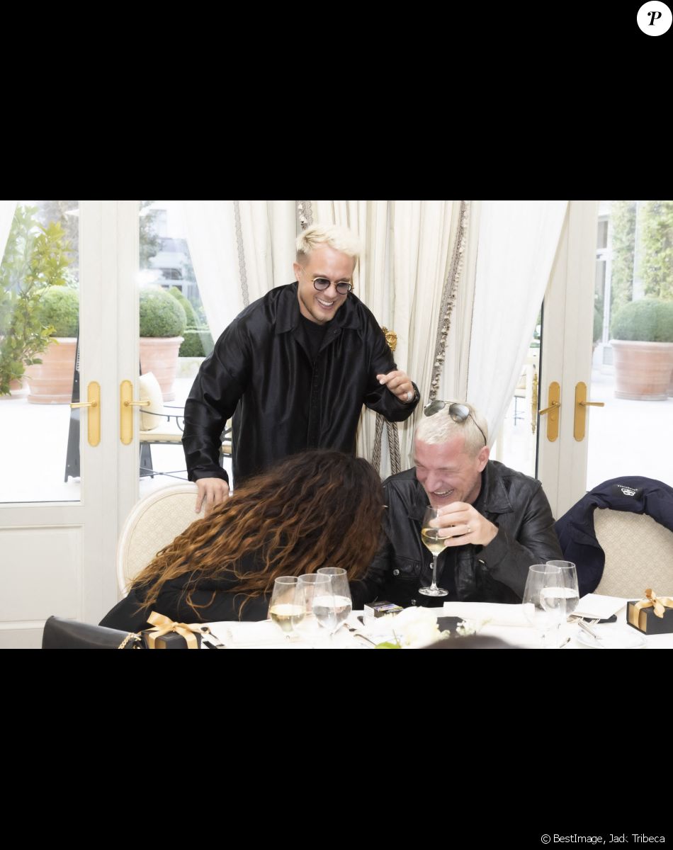 Exclusif - Ludivine Rétory, Guillaume Genton, Benjamin Castaldi - Présentation à l'Hotel Ritz, de la collection de Joaillerie de la marque Place Vendôme, dessinée par G.Maillet à Paris le 9 mars 2022. © Jack Tribeca / Bestimage