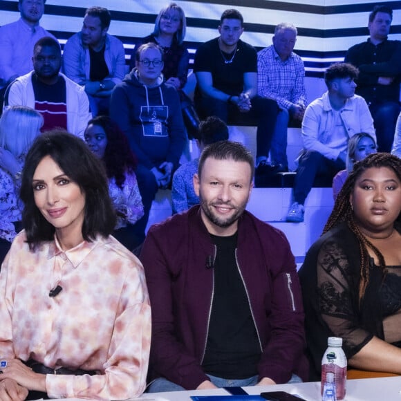 Exclusif - Géraldine Maillet, Raymond Aabou, Sandra Bello, Gilles Verdez - Enregistrement de l'émission "Touche Pas à Mon Poste (TPMP)", diffusée en direct sur C8 le 31 mars © Jack Tribeca / Bestimage 