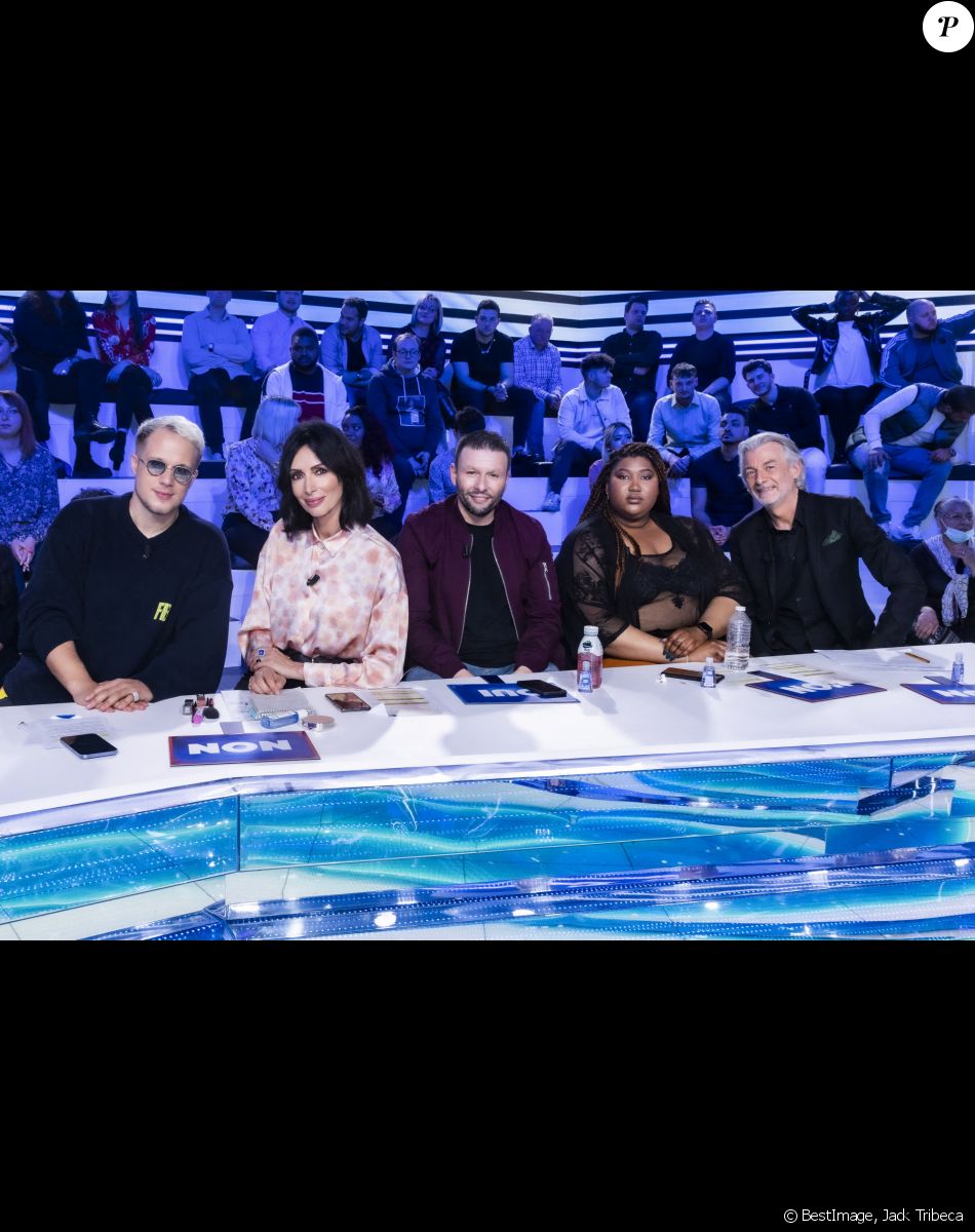 Exclusif - Géraldine Maillet, Raymond Aabou, Sandra Bello, Gilles Verdez - Enregistrement de l'émission "Touche Pas à Mon Poste (TPMP)", diffusée en direct sur C8 le 31 mars © Jack Tribeca / Bestimage