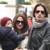 Asia Argento et son mari Michele Civetta avec leur fils Nicola