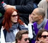 Audrey Fleurot et son compagnon Djibril Glissant dans les tribunes des internationaux de France de Roland-Garros à Paris, le 4 juin 2016. © Moreau - Jacovides / Bestimage