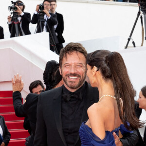 Samuel Le Bihan et sa compagne Stefania Cristian - Montée des marches du film " L'Innocent " lors du 75ème Festival International du Film de Cannes. Le 24 mai 2022 © Cyril Moreau / Bestimage 