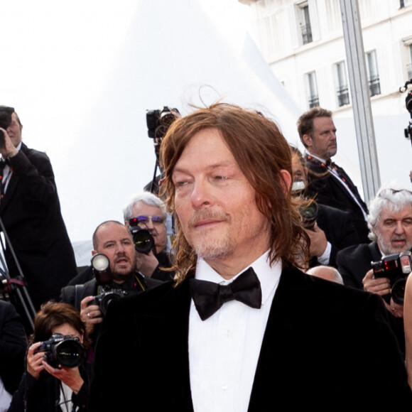 Norman Reedus et sa femme Diane Kruger (Robe Oscar de la Renta) - Montée des marches du film " L'Innocent " lors du 75ème Festival International du Film de Cannes. Le 24 mai 2022 © Cyril Moreau / Bestimage 
