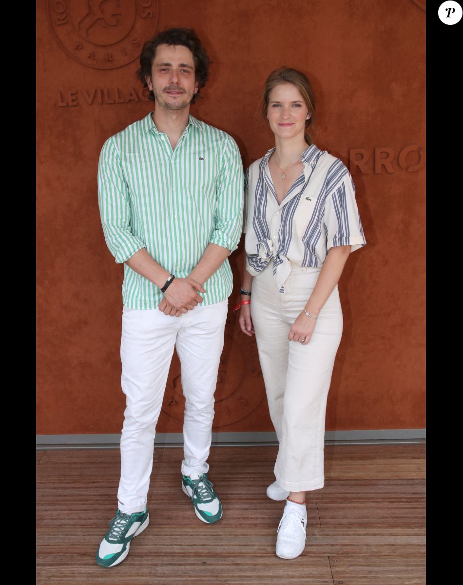 Guillaume Pley et Marion Thorin au village (Jour 3) lors des Internationaux de France de Tennis de Roland Garros 2022, à Paris, France, le 24 mai 2022. © Bertrand Rindoff/Bestimage
