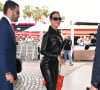 Georgina Rodriguez à la sortie de l'hôtel "Martinez" lors du 75ème Festival International du Film de Cannes, le 25 mai 2022. 