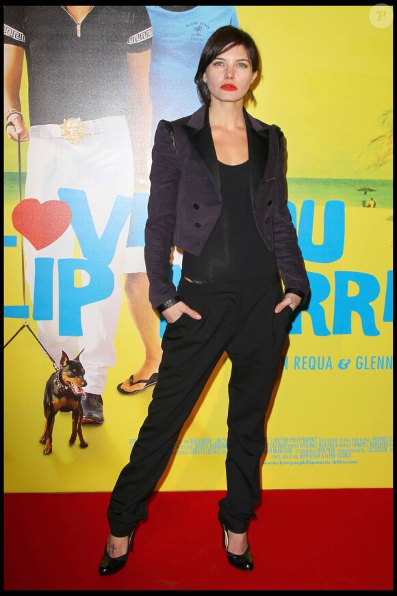 Delphine Chanéac, à l'occasion de l'avant-première de la comédie I love you Phillip Morris, à la Cinémathèque Française, à Paris, le 1er février 2010.