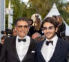 Pascal Elbé et son fils Léo - Montée des marches du film " Mascarade " lors du 75ème Festival International du Film de Cannes. Le 27 mai 2022 © Olivier Borde / Bestimage 