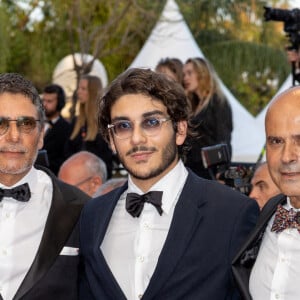 Pascal Elbé et son fils Léo, guest - Montée des marches du film " Mascarade " lors du 75ème Festival International du Film de Cannes. Le 27 mai 2022 © Olivier Borde / Bestimage 