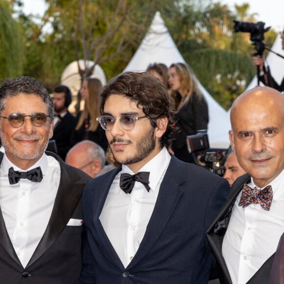 Pascal Elbé et son fils Léo, guest - Montée des marches du film " Mascarade " lors du 75ème Festival International du Film de Cannes. Le 27 mai 2022 © Olivier Borde / Bestimage 