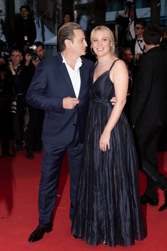 Benoit Magimel et sa femme Margot Pelletier - Montée des marches du film " Mascarade " lors du 75ème Festival International du Film de Cannes. Le 27 mai 2022 © Cyril Moreau / Bestimage 