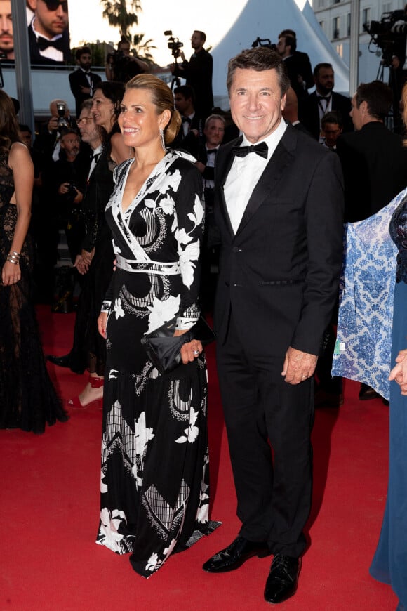 Christian Estrosi, maire de Nice et sa femme Laura Tenoudji-Estrosi - Montée des marches du film " Mascarade " lors du 75ème Festival International du Film de Cannes. Le 27 mai 2022 © Cyril Moreau / Bestimage 