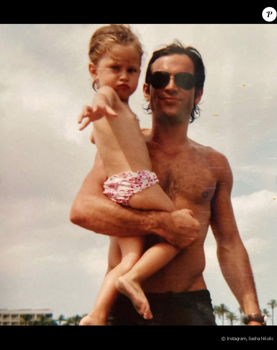 Le défunt Filip Nikolic et sa fille Sasha. Photo publiée le 1er septembre 2020.