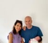 Zinedine Zidane et sa femme Véronique avec leur petite-fille, Sia.