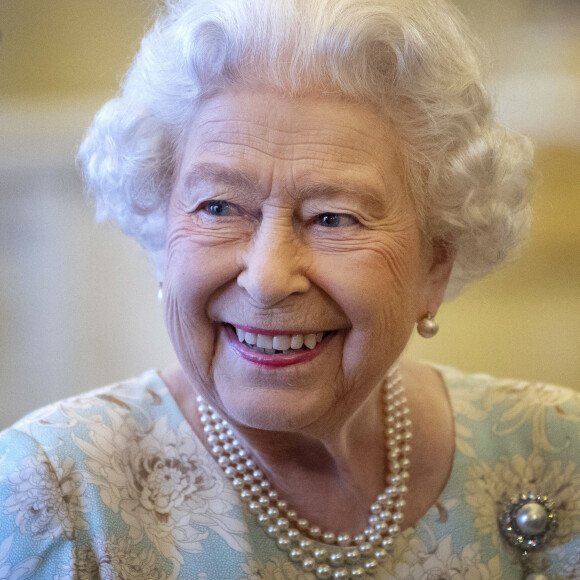 La reine Elizabeth II d'Angleterre lors d'une réception en l'honneur du travail effectué par l"organisation "Queen's Trust" au palais de Buckingham à Londres. Le 17 octobre 2019