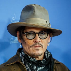 Johnny Depp pour la présentation du film "Minamata" (conférence et photocall) au 70ème Festival international du film de Berlin.