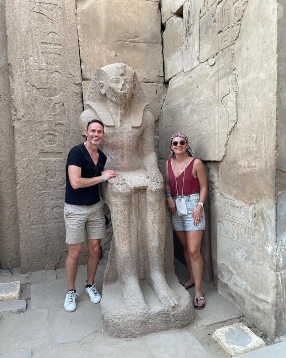 Elodie de "Koh-Lanta" en Egypte avec son mari James