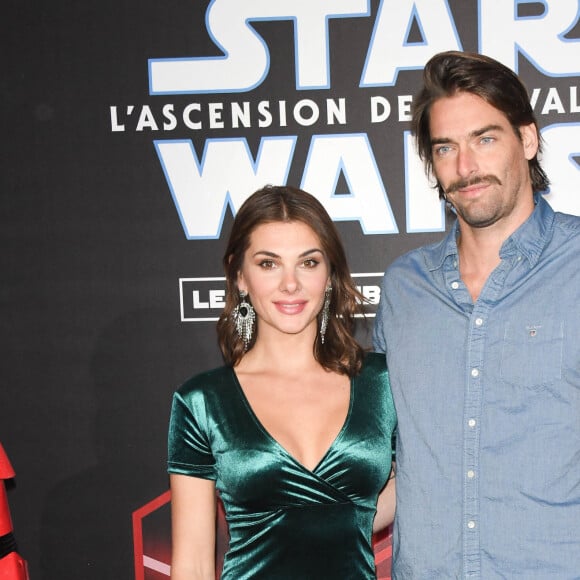 Camille Lacourt et sa compagne Alice Detollenaere (Miss Bourgogne 2010) - Avant-première du film "Star Wars : L'ascension de Skywalker" au cinéma Le Grand Rex à Paris, le 17 décembre 2019. © Coadic Guirec/Bestimage 