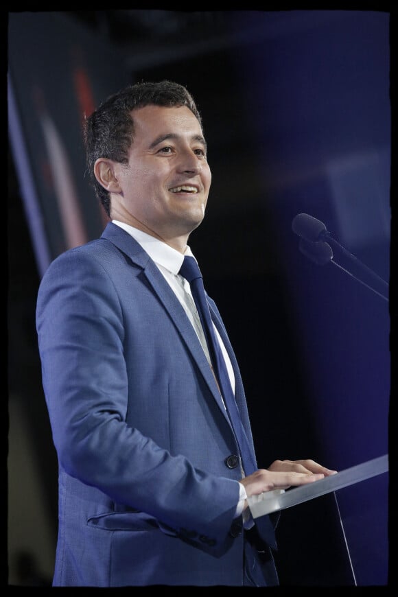 Gérald Darmanin - Nicolas Sarkozy tient une réunion publique aux Halles de la Filature à Saint-André-lez-Lille, le 8 juin 2016
