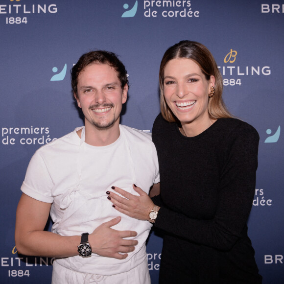 Juan Arbelaez et Laury Thilleman - Dîner de charité Breitling pour l'association "Premiers de cordée" à la Samaritaine à Paris. © Rachid Bellak / Bestimage