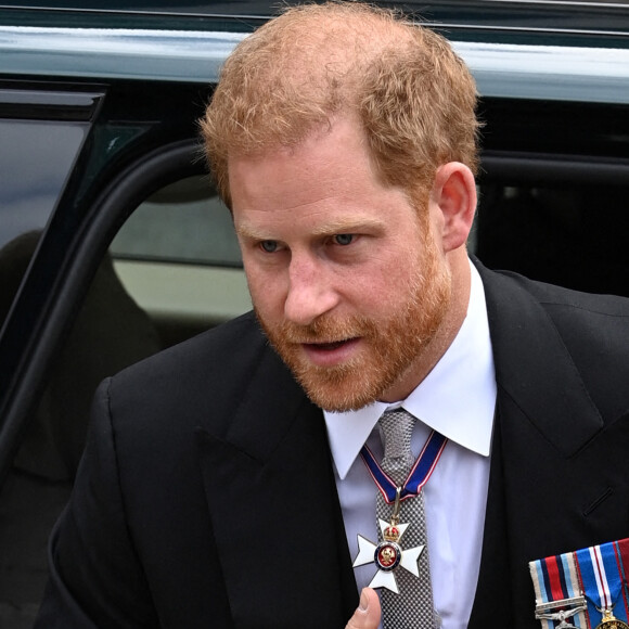 Le prince Harry - Les membres de la famille royale et les invités lors de la messe du jubilé, célébrée à la cathédrale Saint-Paul de Londres le 3 juin 2022. 