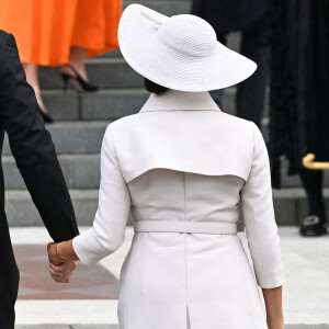 Le prince Harry et Meghan Markle - Les membres de la famille royale et les invités lors de la messe du jubilé, célébrée à la cathédrale Saint-Paul de Londres le 3 juin 2022. 