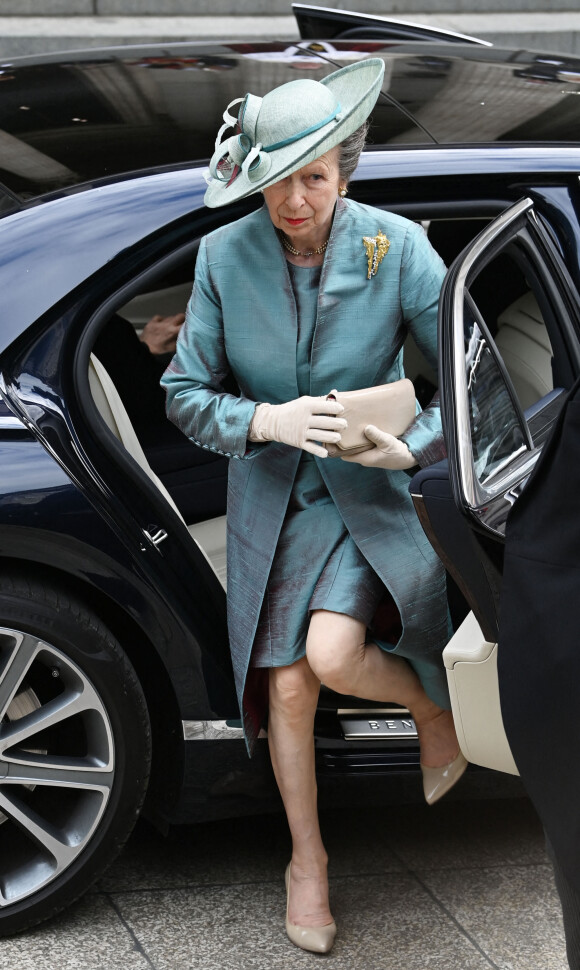 La princesse Anne d'Angleterre - Les membres de la famille royale et les invités lors de la messe du jubilé, célébrée à la cathédrale Saint-Paul de Londres le 3 juin 2022. 