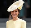 Catherine (Kate) Middleton, duchesse de Cambridge, - Les membres de la famille royale et les invités à la sortie de la messe du jubilé, célébrée à la cathédrale Saint-Paul de Londres, Royaume Uni.