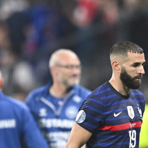 Déception de Karim Benzema (France) en fin de match lors du match de Ligue des nations opposant la France au Danemark au stade de France, à Saint-Denis, Seine, Saint-Denis, France, le 3 juin 2022. Le Danemark a gagné 2-1. © Jean-Baptiste Autissier/Panoramic/Bestimage 
