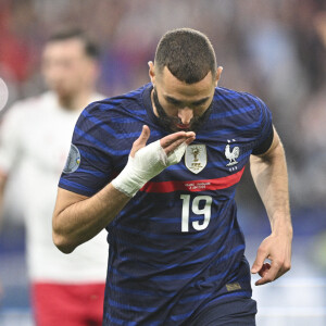 Joie des joueurs de l'équipe de France apres le but de Karim Benzema (France) lors du match de Ligue des nations opposant la France au Danemark au stade de France, à Saint-Denis, Seine, Saint-Denis, France, le 3 juin 2022. Le Danemark a gagné 2-1. © Jean-Baptiste Autissier/Panoramic/Bestimage 