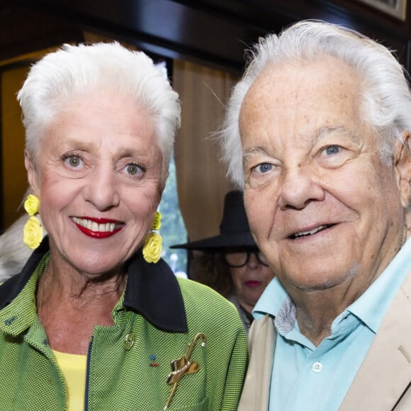 Catherine Euvrard, Massimo Gargia - Remises du Prix du Livre de l'Art de Vivre Parisien, du Trophée du Fouquet's et du Prix de la Mairie du 8e. Paris, le 8 juin 2022. © Jack Tribeca / Bestimage