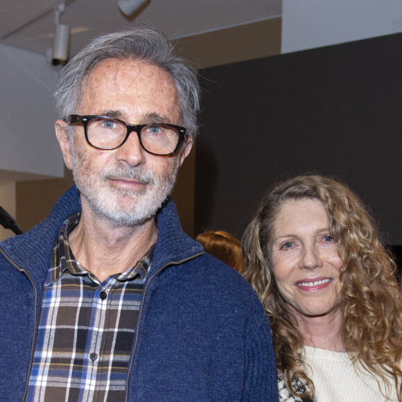Exclusif - Thierry Lhermitte et sa femme Hélène - Soirée privée pour le lancement de la collaboration de la marque Nathalie Blanc avec Lorenz Bäumer à Paris le 28 novembre 2019. © Pierre Perusseau/Bestimage 