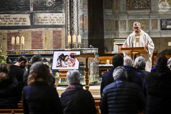 Un rassemblement religieux a lieu à la cathédrale d'Albi, France, le 8 janvier 2022, à l'initiative de la soeur et d'une amie de Delphine Jubillar. © Thierry Breton/Panoramic/Bestimage 