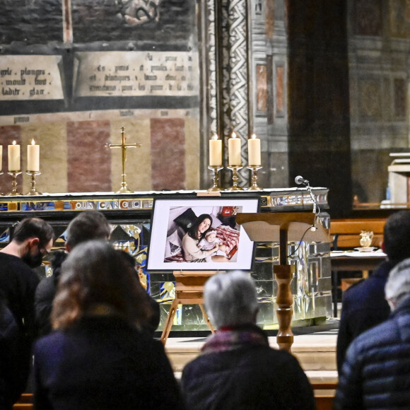 Un rassemblement religieux a lieu à la cathédrale d'Albi, France, le 8 janvier 2022, à l'initiative de la soeur et d'une amie de Delphine Jubillar. © Thierry Breton/Panoramic/Bestimage 