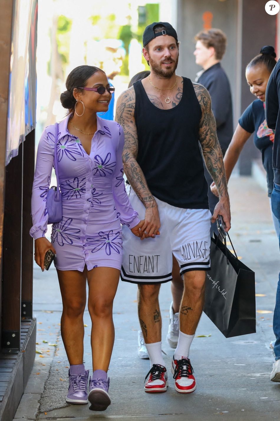 Christina Milian Et Son Mari Matt Pokora M Pokora à Los Angeles Le 6