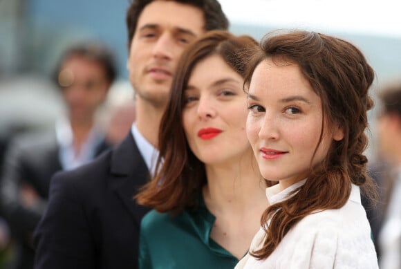 Jérémie Elkaïm, Valérie Donzelli, Anaïs Demoustier - Photocall du film "Marguerite & Julien" lors du 68e Festival international du film de Cannes, le 19 mai 2015.