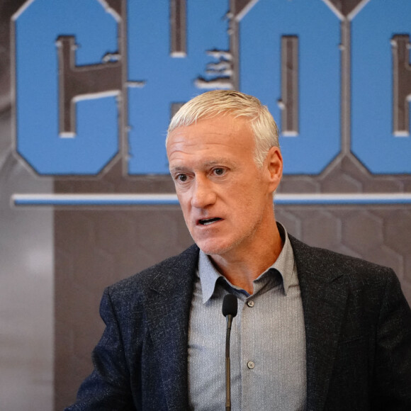 Didier Deschamps (sélectionneur de l'équipe de France) - Présentation du "Match des légendes", match caritatif avec les anciens internationaux français à Nice, France, le 25 mai 2022. © Norbert Scanella/Panoramic/Bestimage