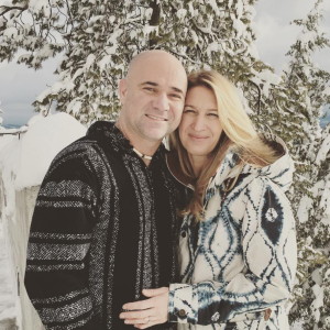 Andre Agassi et son épouse Steffi Graf ont célébré le réveillon du Nouvel An au ski.