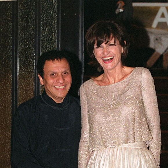 Azzedine Alaia et Anne-Marie Périer lors du mariage d'Anne-Marie Périer et Michel Sardou