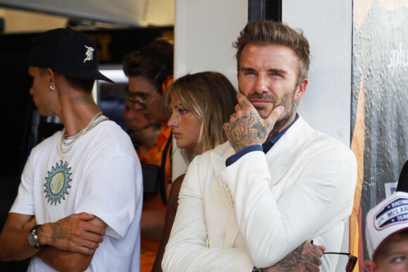 David Beckham lors du Grand Prix de Formule 1 (F1) de Miami. 