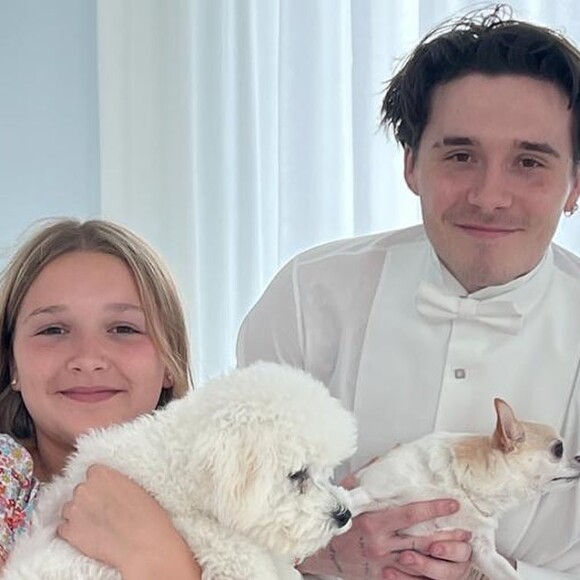 Harper et Brooklyn Beckham @ Instagram / Victoria Beckham