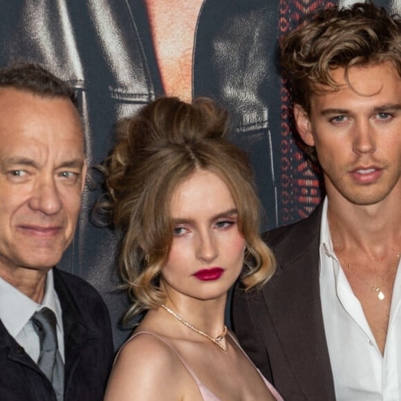 Tom Hanks, Austin Butler, Olivia DeJonge - Les célébrités à la première du biopic "Elvis" à Sydney, le 5 juin 2022.