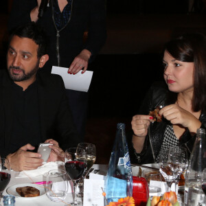 Cyril Hanouna et sa compagne Emilie - Prix Special - Soiree annuelle de la FIDH (Federation Internationale des Droits de l'homme) et 65eme anniversaire de la Declaration universelle des Droits de l'Homme a l'Hotel de Ville de Paris le 10 decembre 2013. 
