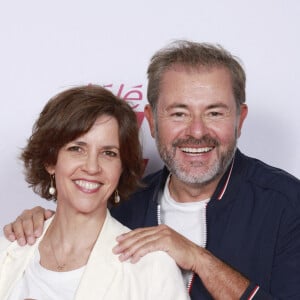 Exclusif - Nathalie Renoux et Jérôme Anthony - Soirée "Télé 7 Jours Summer Party" au restaurant "Monsieur Bleu" à Paris le 14 juin 2022. © Christophe Aubert via Bestimage