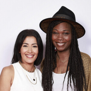 Exclusif - Karima Charni et Kareen Guiock - Soirée "Télé 7 Jours Summer Party" au restaurant "Monsieur Bleu" à Paris le 14 juin 2022. © Christophe Aubert via Bestimage