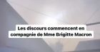 Brigitte Macron fait un discours lors de l'inauguration de la maison Grégory Lemarchal, le 16 juin 2022, à Rueil-Malmaison