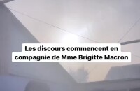 Brigitte Macron fait un discours lors de l'inauguration de la maison Grégory Lemarchal, le 16 juin 2022, à Rueil-Malmaison