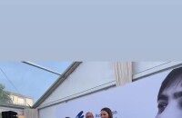 Pierre et Laurence Lemarchal inaugurent la maison Grégory Lemarchal, le 16 juin 2022, à Rueil-Malmaison (92), en présence de leur fille Leslie, Karine Ferri mais aussi de Brigitte Macron, Nikos Aliagas, Faustine Bollaert et Julie Zenatti