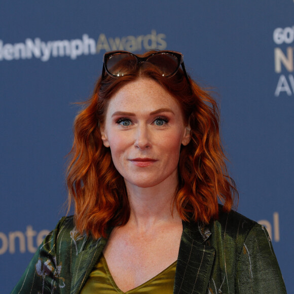 Audrey Fleurot lors du photocall de la cérémonie des Nymphes d'Or du 60ème festival de télévision de Monte Carlo au Grimaldi Forum à Monaco le 22 juin 2021. © Claudia Albuquerque / Bestimage 